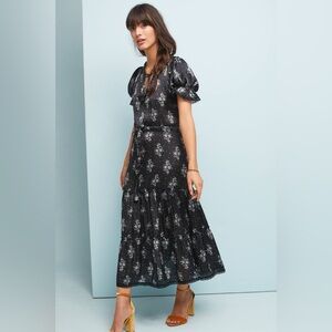 MISA LOS ANGELES NATALIA MIDI DRESS SZ M